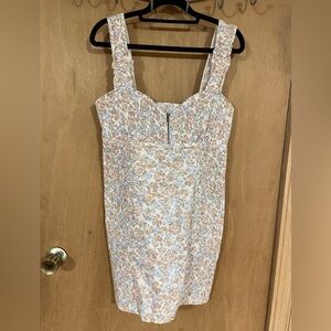 FREE PEOPLE- bodycon milkmaid style mini dress